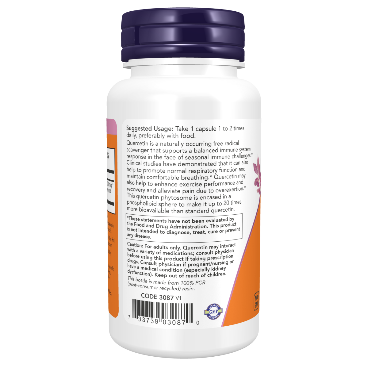 Fitosoma de Quercetina 250mg (90 veg caps)/Quercetin Phytosome (90 veg caps)