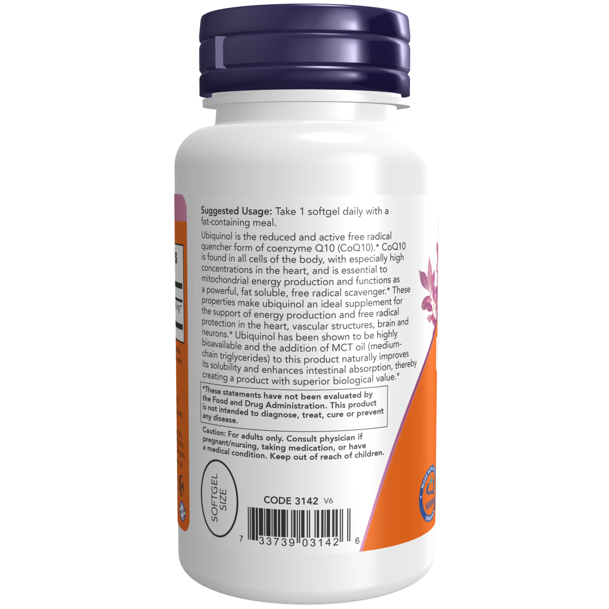 Ubiquinol 100 mg cápsulas blandas 60sgel