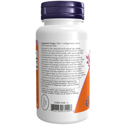 Ubiquinol 100 mg cápsulas blandas 60sgel