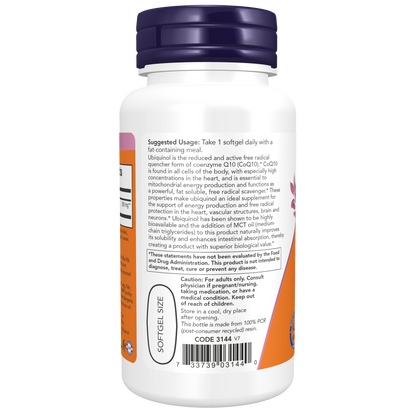 Ubiquinol, extra potente de 200 mg (60 capsulas blandas) / Ubiquinol, Extra Strength 200 mg (60 Softgels)