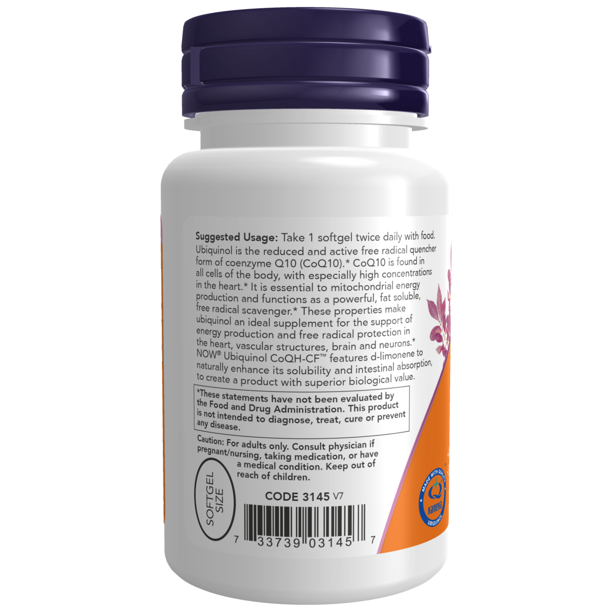 Ubiquinol CoQH-CF™ 60 capsulas gel.