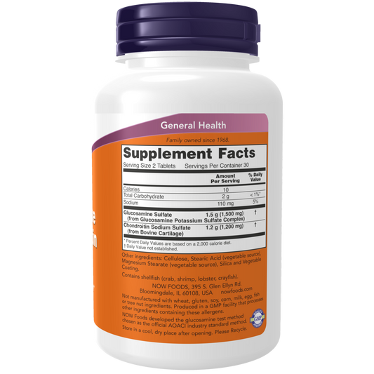 Glucosamina 1500mg & Condroitina 1200 mg Extra Fuerte (60 tabs)/ Glucosamine & Chondroitin Extra Strength  60 Tabs