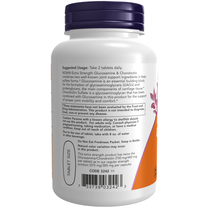 Glucosamina 1500mg & Condroitina 1200 mg Extra Fuerte (60 tabs)/ Glucosamine & Chondroitin Extra Strength  60 Tabs