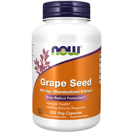 Semilla de uva 100 mg cápsulas vegetales/Grape Seed 100 mg Veg Capsules