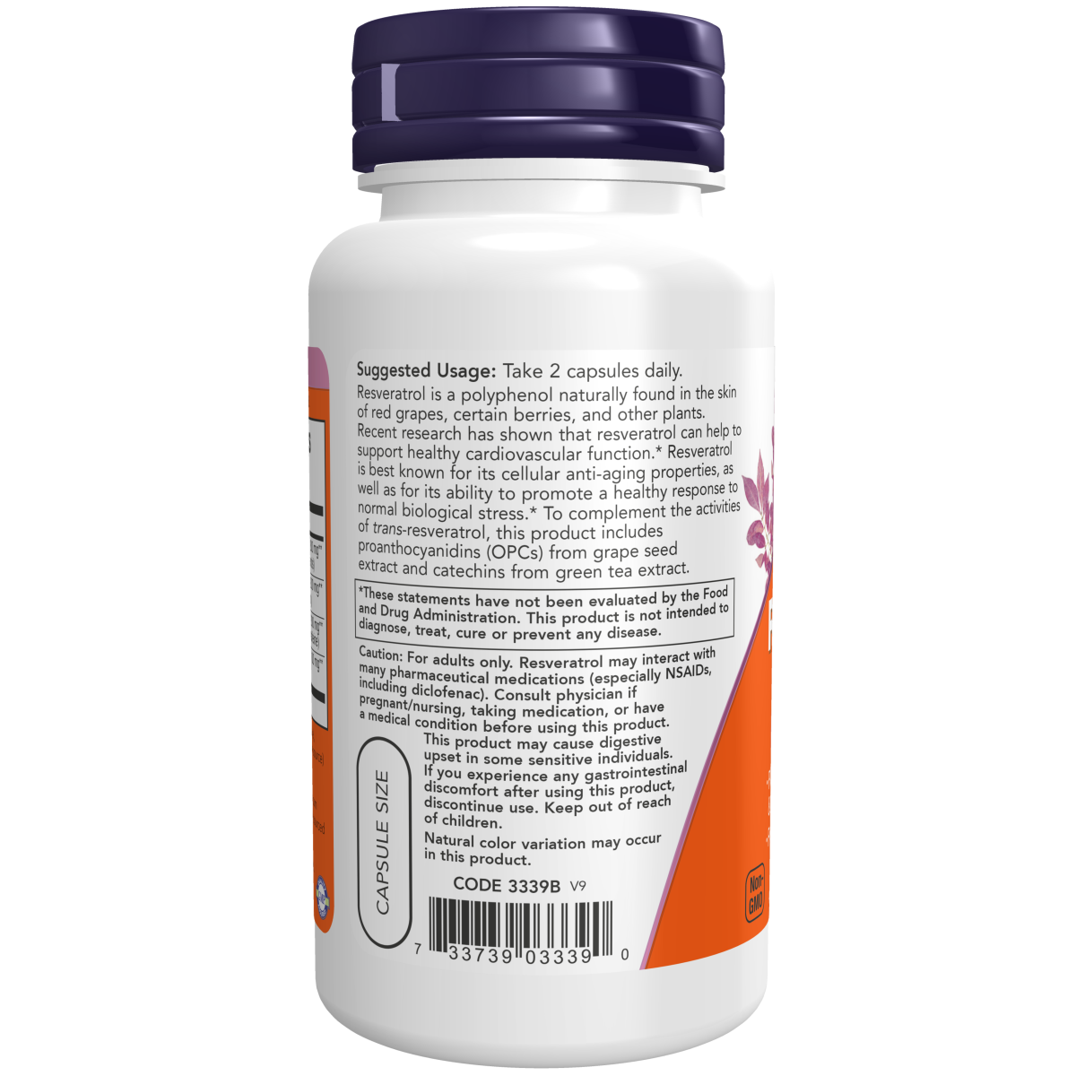 Resveratrol 50 mg (60 VCAPS)