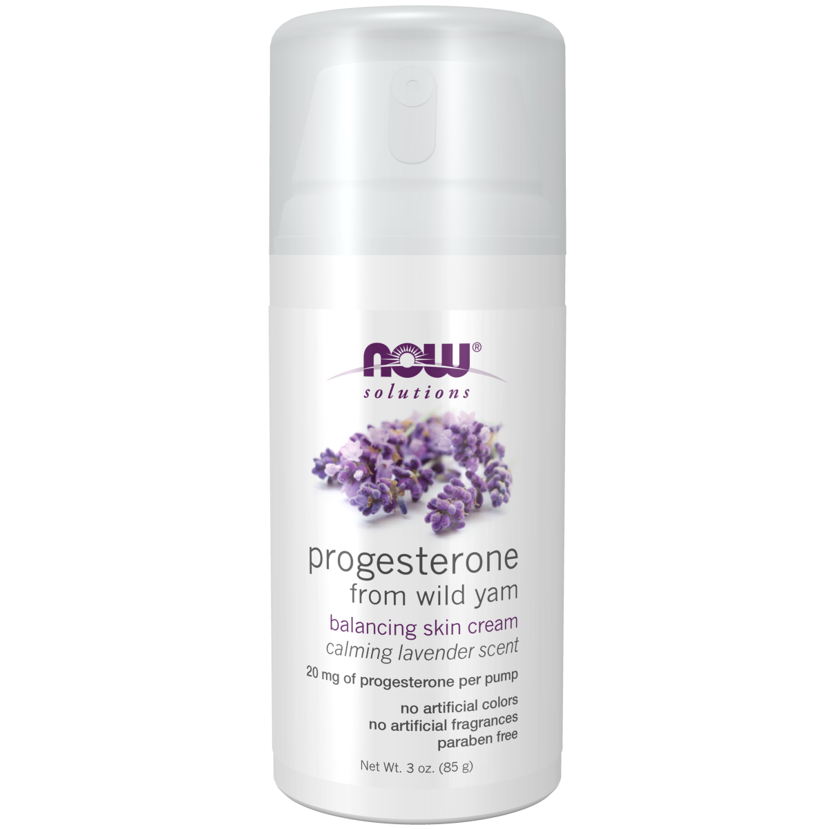 Progesterona de camote silvestre con crema para la piel equilibrante de lavanda (3oz) /Progesterone from Wild Yam with Lavender Balancing Skin Cream