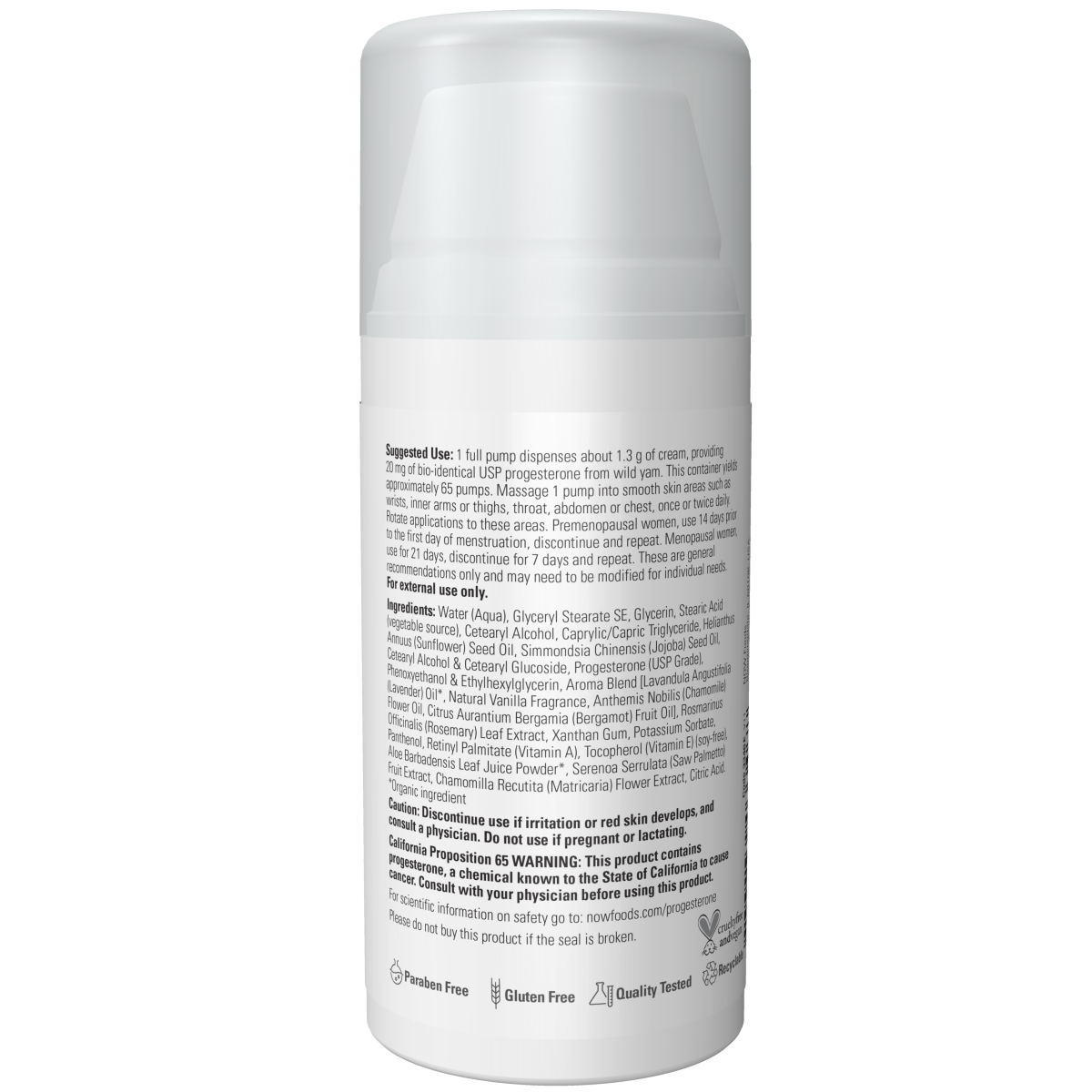 Progesterona de camote silvestre con crema para la piel equilibrante de lavanda (3oz) /Progesterone from Wild Yam with Lavender Balancing Skin Cream