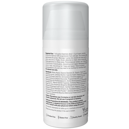 Progesterona de camote silvestre con crema para la piel equilibrante de lavanda (3oz) /Progesterone from Wild Yam with Lavender Balancing Skin Cream