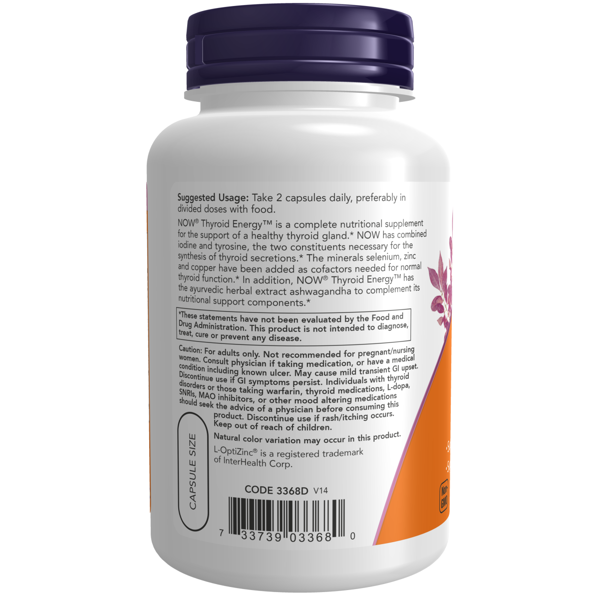 Energia y Apoyo de Tiroides (90 Veg Caps)/ Thyroid Energy™ Veg Caps
