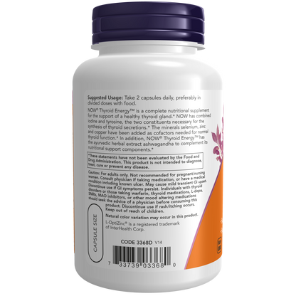 Energia y Apoyo de Tiroides (90 Veg Caps)/ Thyroid Energy™ Veg Caps