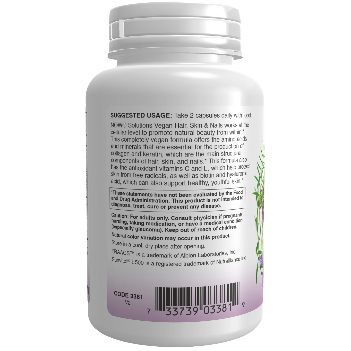 Cabello, Piel y Uñas (90 VegCaps) / Hair, Skin & Nails
