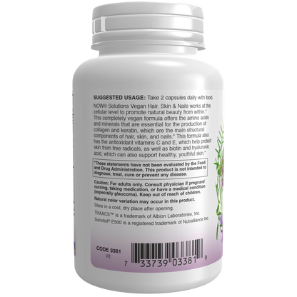 Cabello, Piel y Uñas (90 VegCaps) / Hair, Skin & Nails