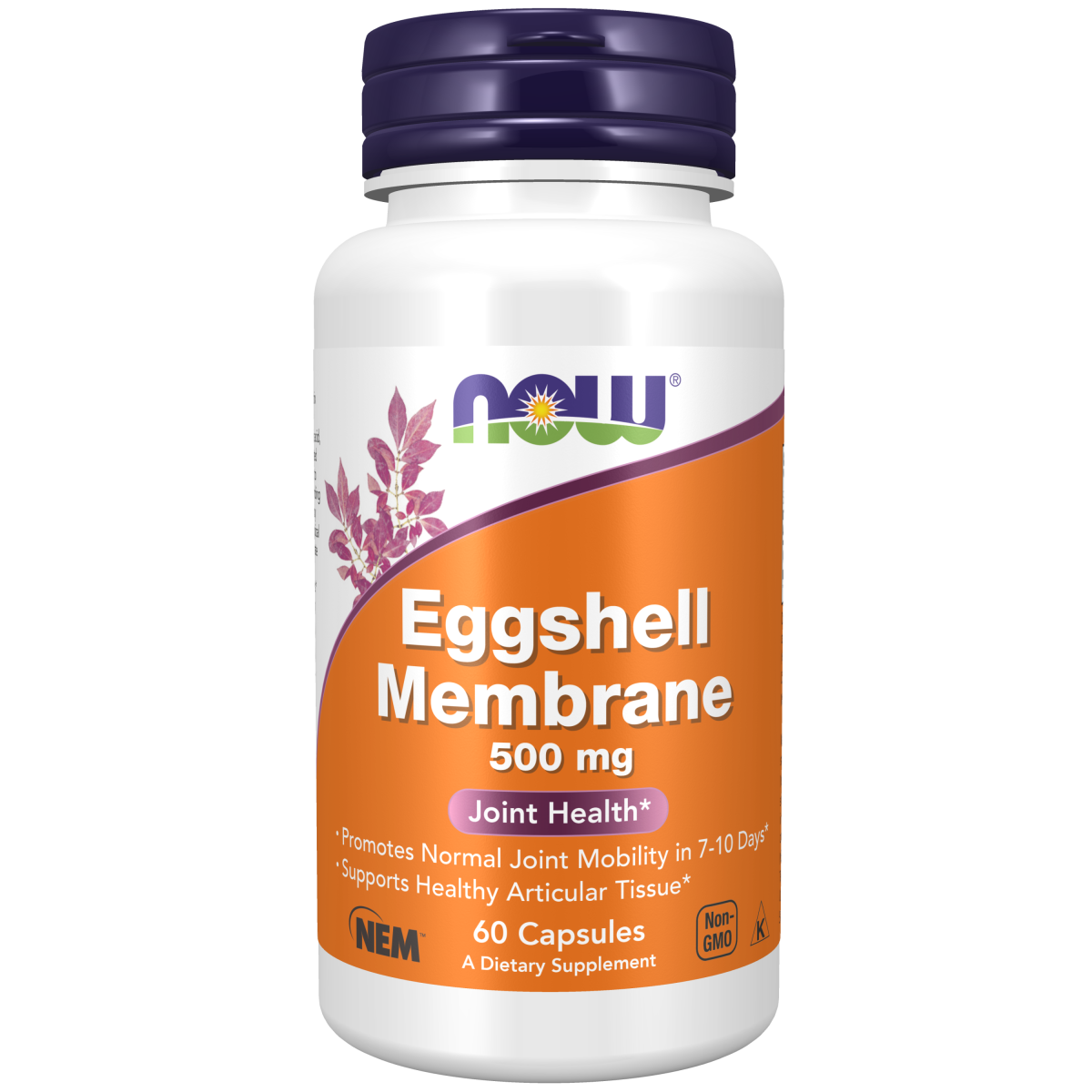 Membrana de Cáscara de Huevo 500 mg (60 vcaps) / Natural Eggshell Membrane 500mg (60 vcaps)