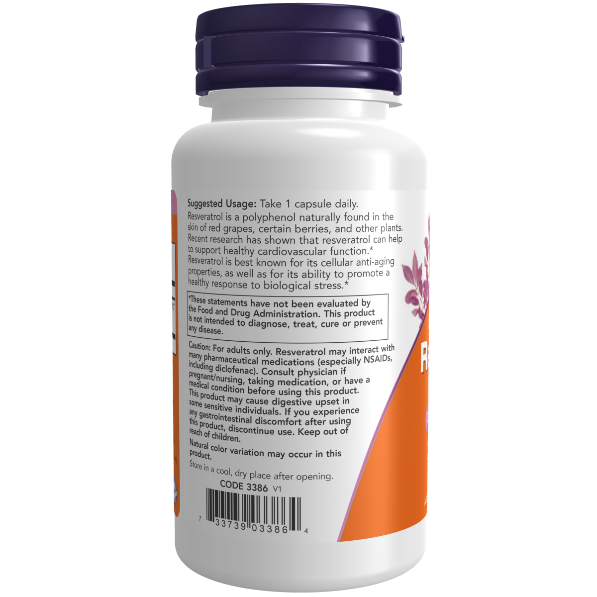 Resveratrol Extra Fuerte 350 mg (60 veg caps)