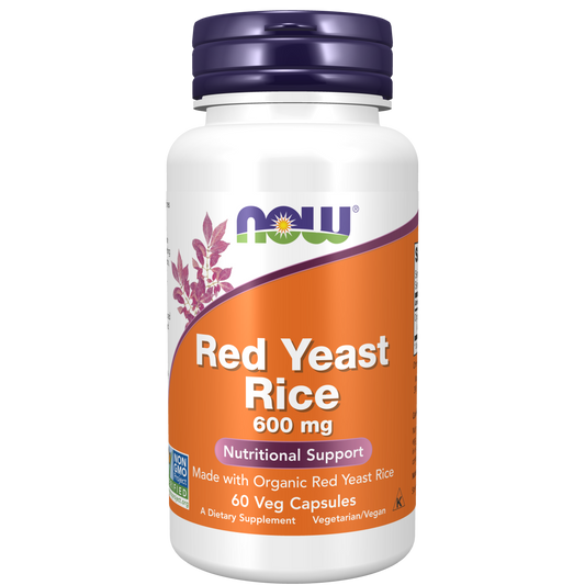 Arroz de Levadura Roja 600 mg 60 Cápsulas Vegetales/Red Yeast Rice