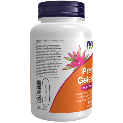 Geles prenatales + cápsulas blandas de DHA (90 Softgels) / Prenatal Gels + DHA
