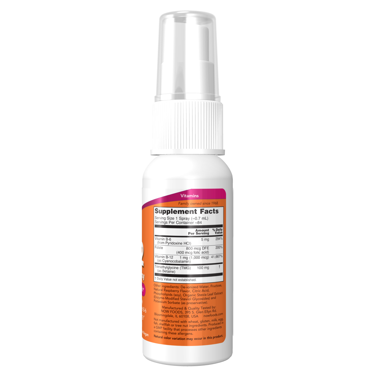 Vitamina B-12 1000mcg (2 fl oz)/ Vitamin B-12 Liposomal Spray