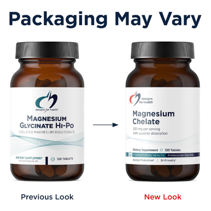 Quelato de Magnesio (120 tabs), Designs for Health