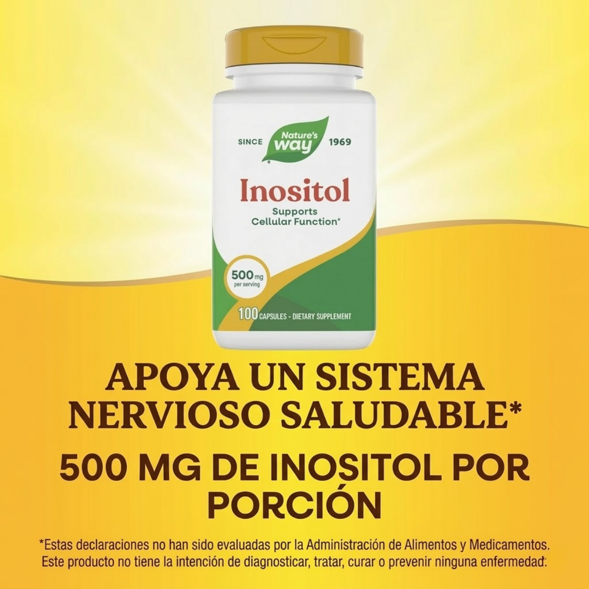Inositol - 500mg - 100 Cápsulas