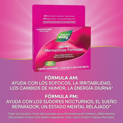 AM/PM Menopause Formula - 30 Tabletas AM & 30 Tabletas PM
