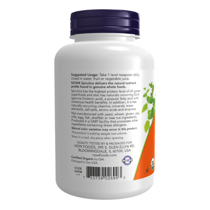 Espirulina, Polvo Orgánico 450 gm (1lb) /Spirulina, Organic Powder