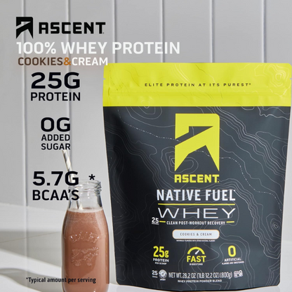 Proteína Sabor Cookies and Cream (1 lb / 800 g), Ascent