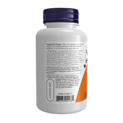 L-triptófano 500 mg /L-Tryptophan 500mg 60Veg Capsules