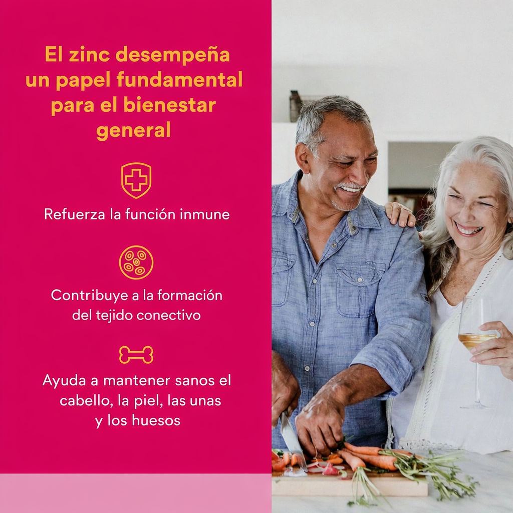 Bisglicinato de Zinc 50 mg 60 vcap, Natural Factors