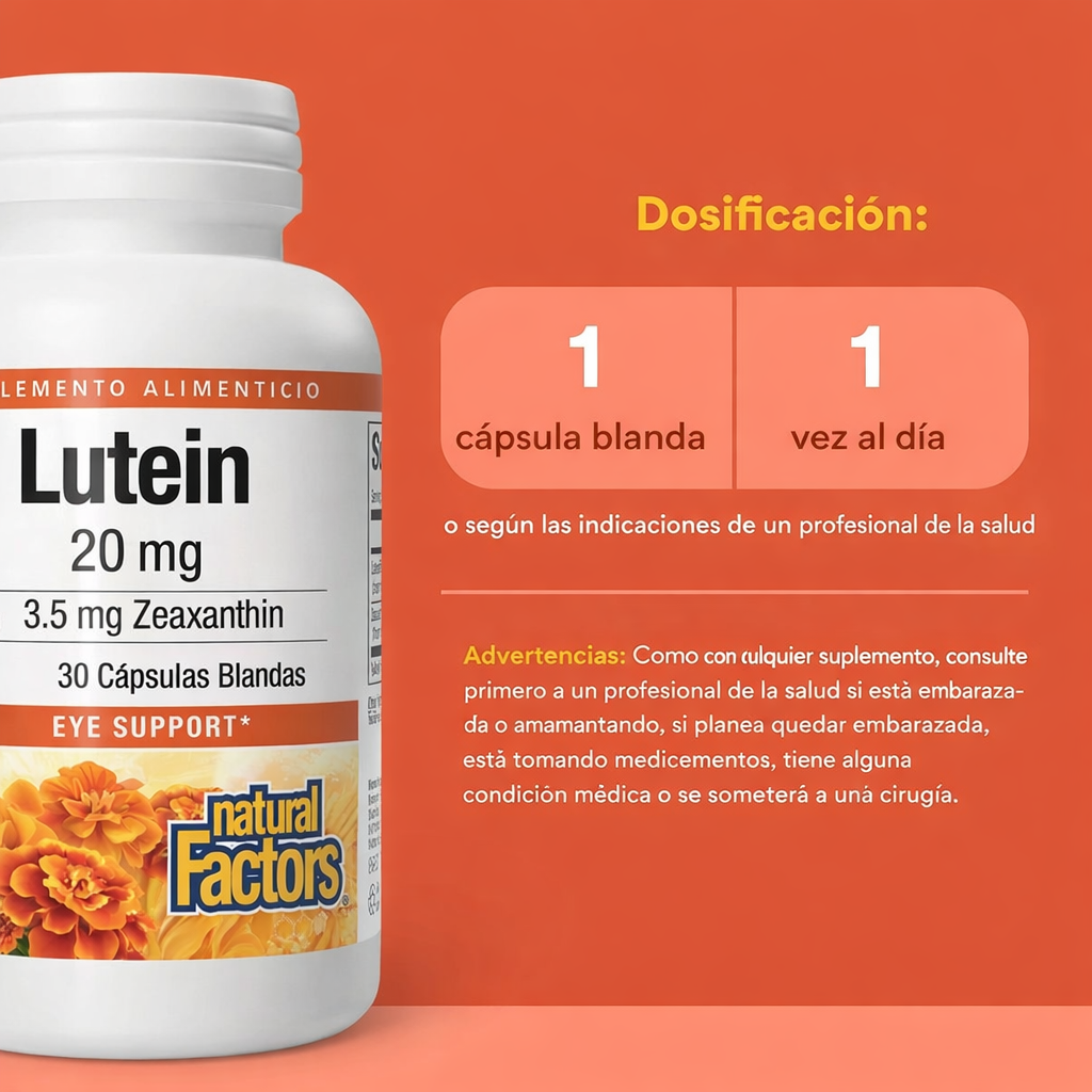 Luteina 20 mg 30 sg, Natural Factors