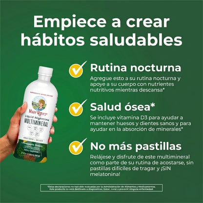 Multimineral Nocturno, Piña, (32 fl oz/946ml), Mary Ruth´s