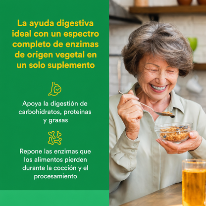 Multi Enzimas Vegetarianas de Alta Potencia 60 vcap, Natural Factors
