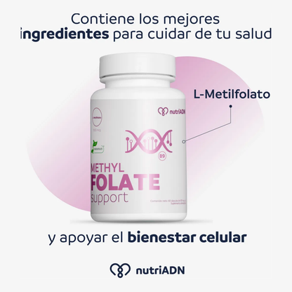 Methyl Folate Support – Suplemento de Metilfolato (60 caps), NutriADN
