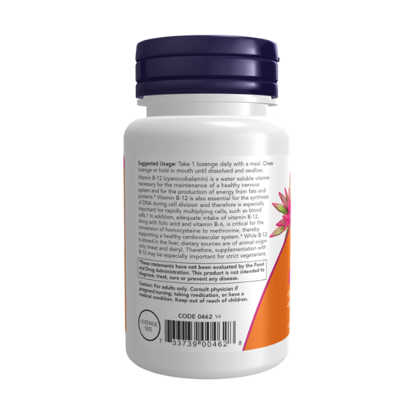 Vitamina B-12 5000 mcg (60 Pastillas) /Vitamin B-12 5000 mcg + Folic Acid