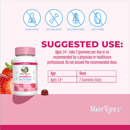 Gomitas multivitamínicas para mujeres / Women's Multivitamin Gummies, Strawberry, 60 ct