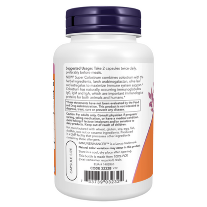 Super Calostro 500 mg Cápsulas Vegetales