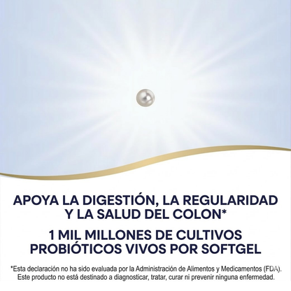 Probiótico Pearls® Complete - Salud Digestiva - Mil Millones de Cultivos - 30 Cápsulas Blandas