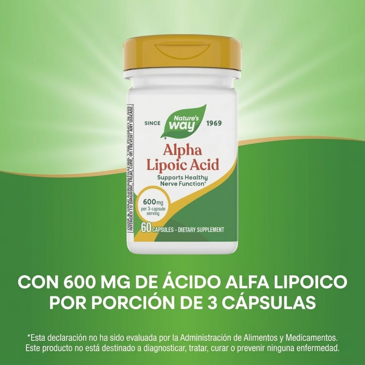 Ácido Alfa Lipoico - 600mg - 60 Cápsulas