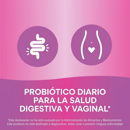Probiótico Pearls® Women's - Salud Vaginal & Digestiva - Mil Millones de Cultivos - 30 Cápsulas Blandas