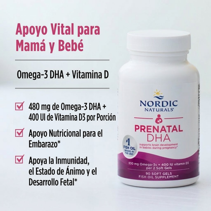 DHA Prenatal - 830mg - 90 Cápsulas Blandas