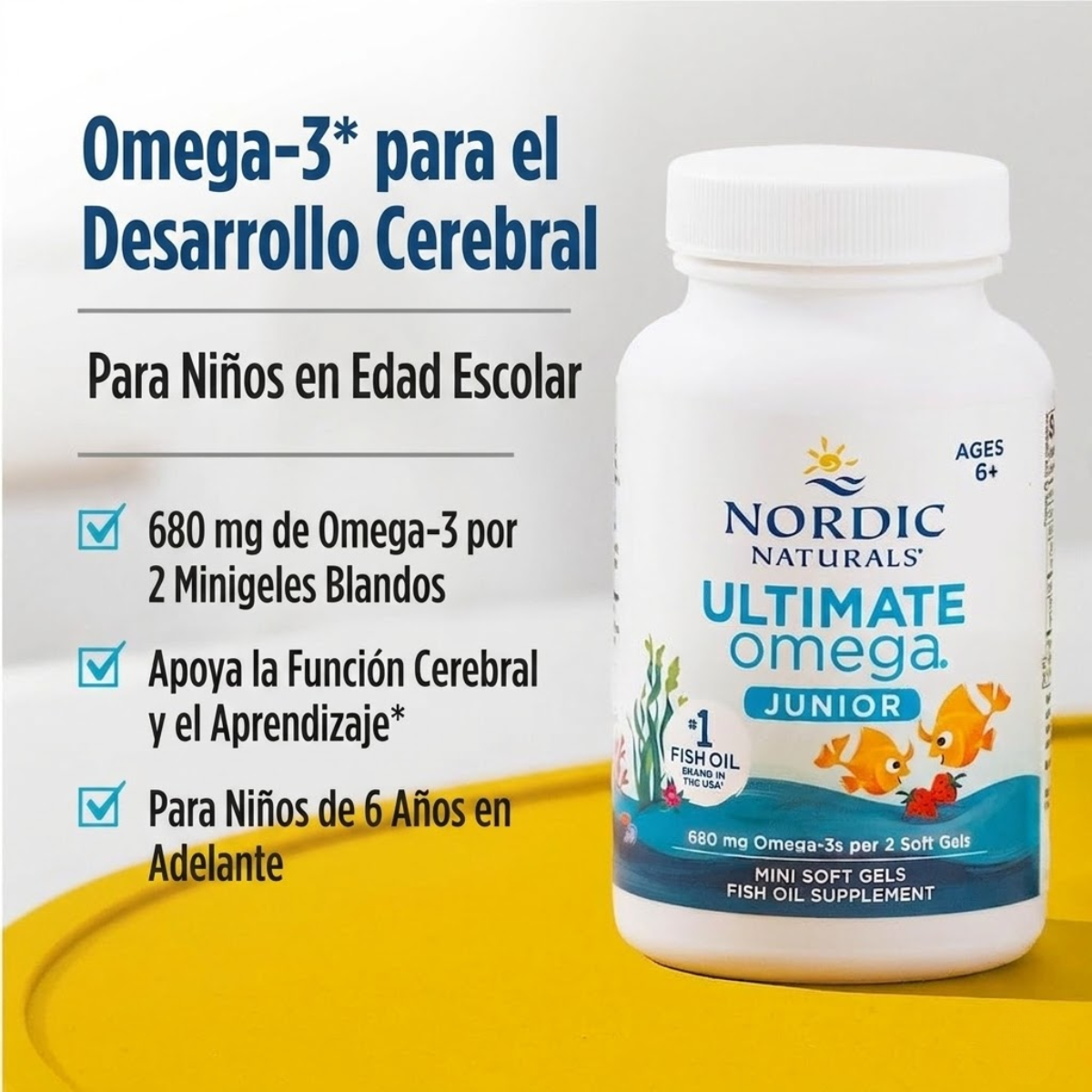 Omega Junior definitivo (90 mini geles blandos), Nordic Naturals
