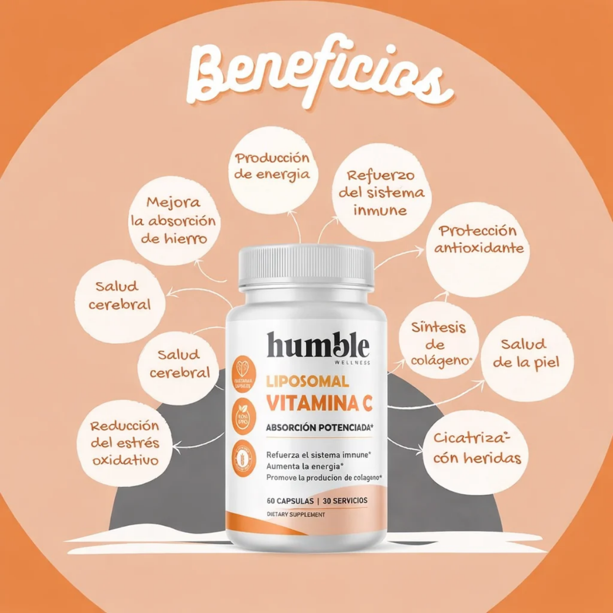 Vitamina C liposomal (60 caps)/ Liposomal Vitamin C