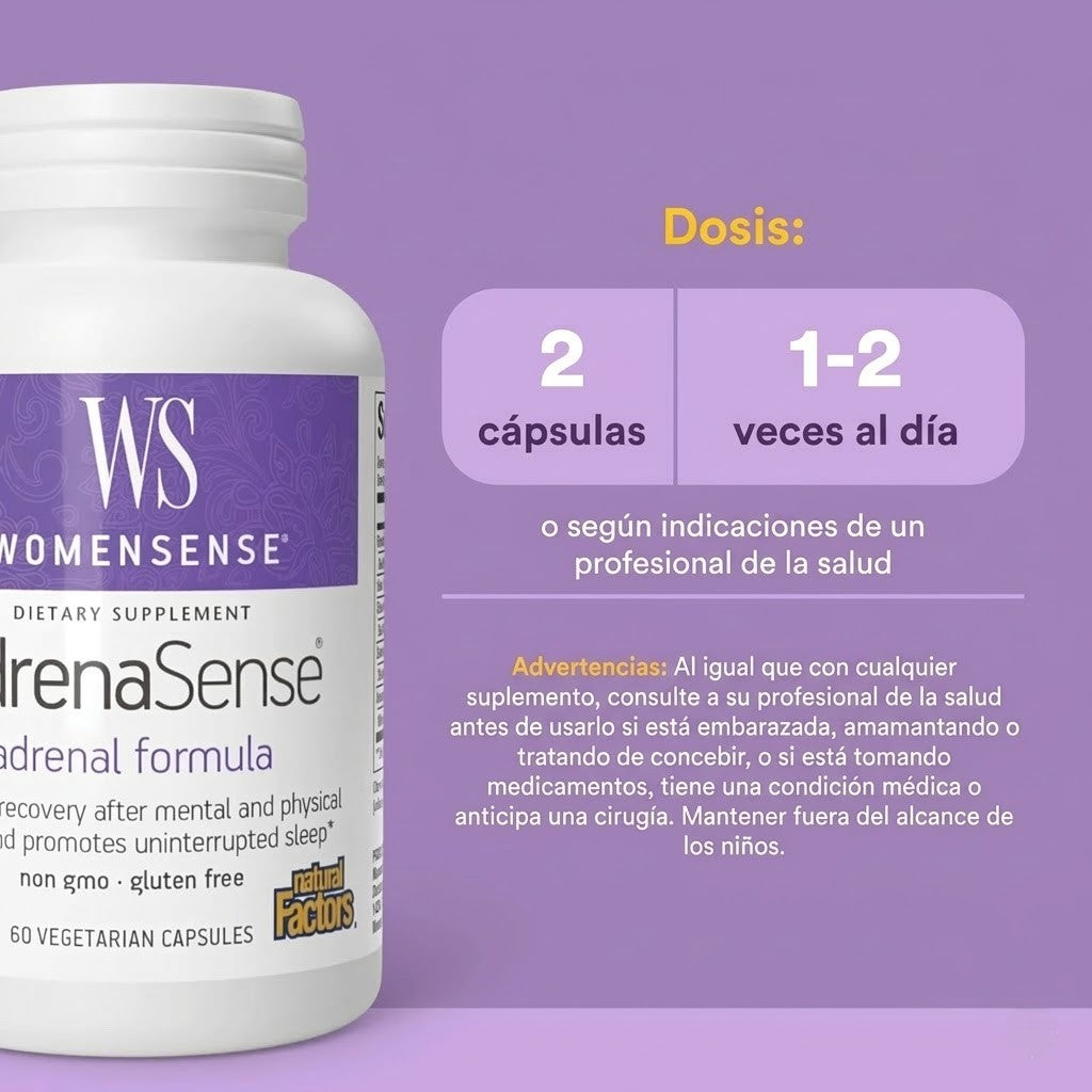 WomenSense® AdrenaSense® 60 vcap, Natural Factors
