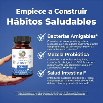 Salud Intestinal Completa+ (60 capsules), Mary Ruth´s