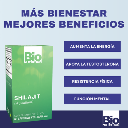 Shilajit, 1,000 Mg (60 Capsulas), Bio Nutrition