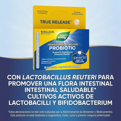 Probiótico Primadophilus® Lactobacillus Reuteri - Digestión & Inmunidad - 30 Cápsulas Blandas