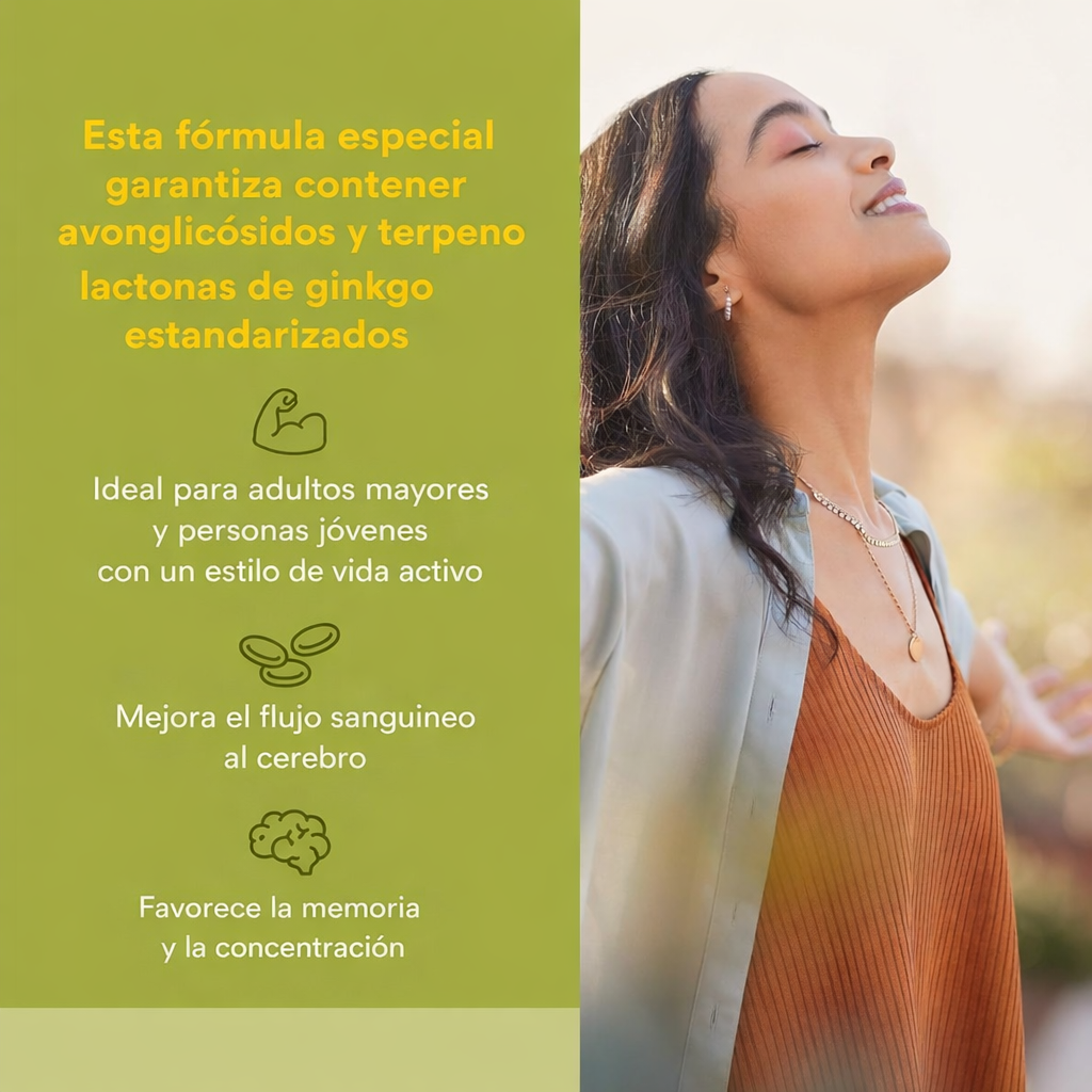 HerbalFactors® Ginkgo Biloba 60 mg 60 cap, Natural Factors
