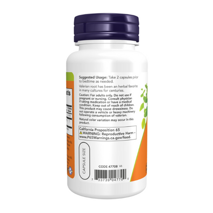 Raíz de valeriana / Valerian Root 500 mg (100 Veg Caps)