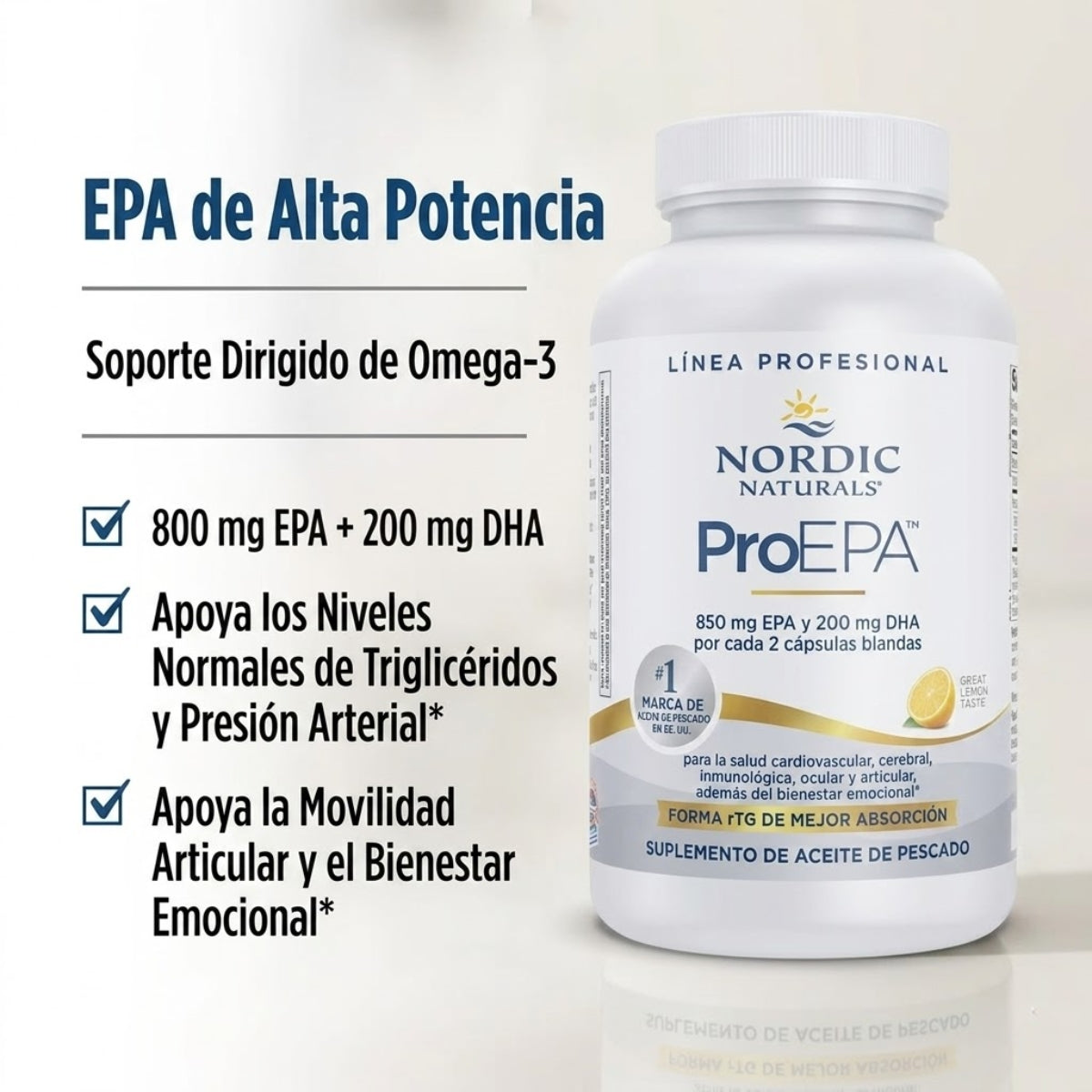 ProEPA™ EPA 850 mg DHA 250 mg (120 softgels), Nordic Naturals