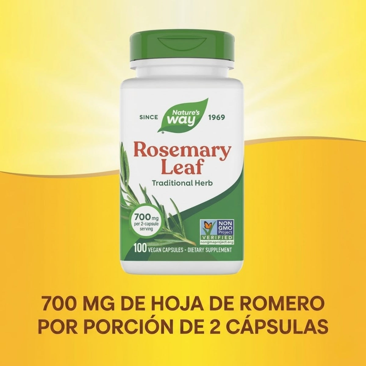 Hoja de Romero, 700 mg (100 veg caps), Nature's Way