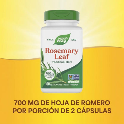 Hoja de Romero, 700 mg (100 veg caps), Nature's Way
